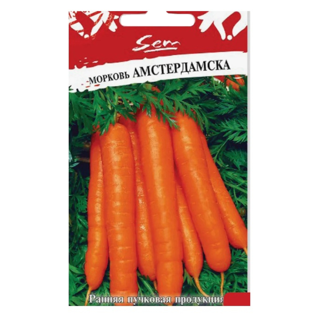 семена Морковь РУССКИЙ ОГОРОД Амстердамска 2г