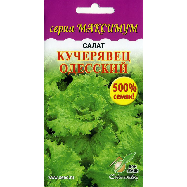 семена салат ДОМ СЕМЯН Кучерявец одесский максимум 3600шт